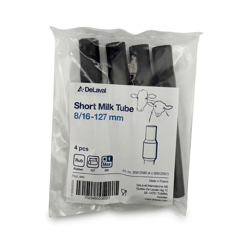 Letzte Chance DeLaval Original Milchschlauch kurz, 7,6 x 127 mm, 95912580 a 4 Stück
